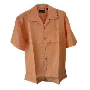 New Inner Harbor Orange Short Sleeve Men's Shirt with Pocket Style IH-3006
